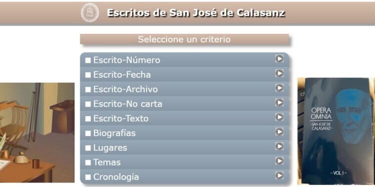 Excelente recurso de los escritos de San José de Calasanz