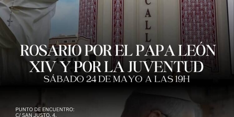 Madrid acogerá, de nuevo, un multitudinario Rosario por el Papa León XIV y la juventud