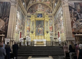 El Real Colegio Seminario del Corpus Christi de Valencia acoge la “Misa Solemne del Corpus” y la lectura del pregón Presidida por Santiago Pons, decano de la Facultad de Teología de la UCV