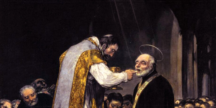 La última comunión de San José de Calasanz según los ojos que contemplen este cuadro