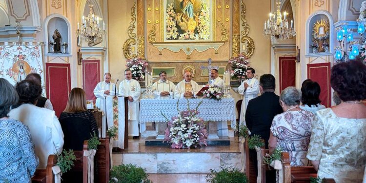 Fiesta de Nuestra Señora de la Merced en Gátova (Valencia), presidida por Mons. Benavent con motivo de sus fiestas patronales
